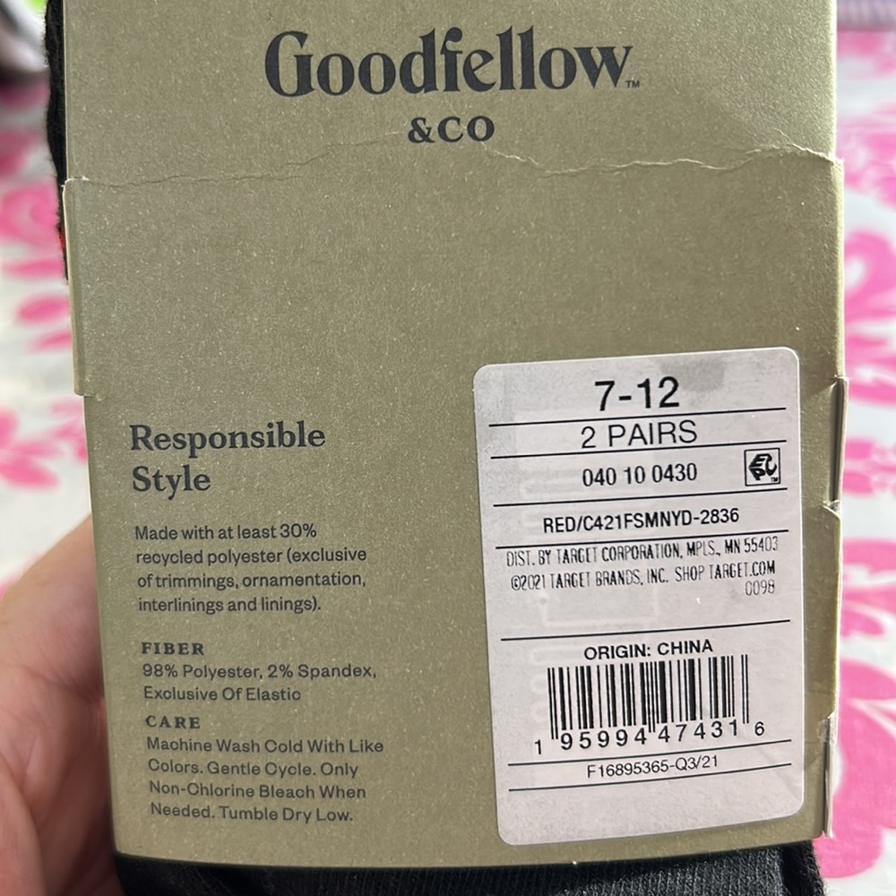 Nwt Goodfellow&co crew socks - Picture 2 of 2